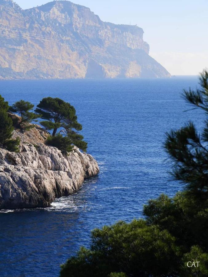 Mon Petit Paradis, Cassis Centre Apt 90 M2, 200 M Mer, Terr Plein Sud, Clim Park Prive Exteriör bild