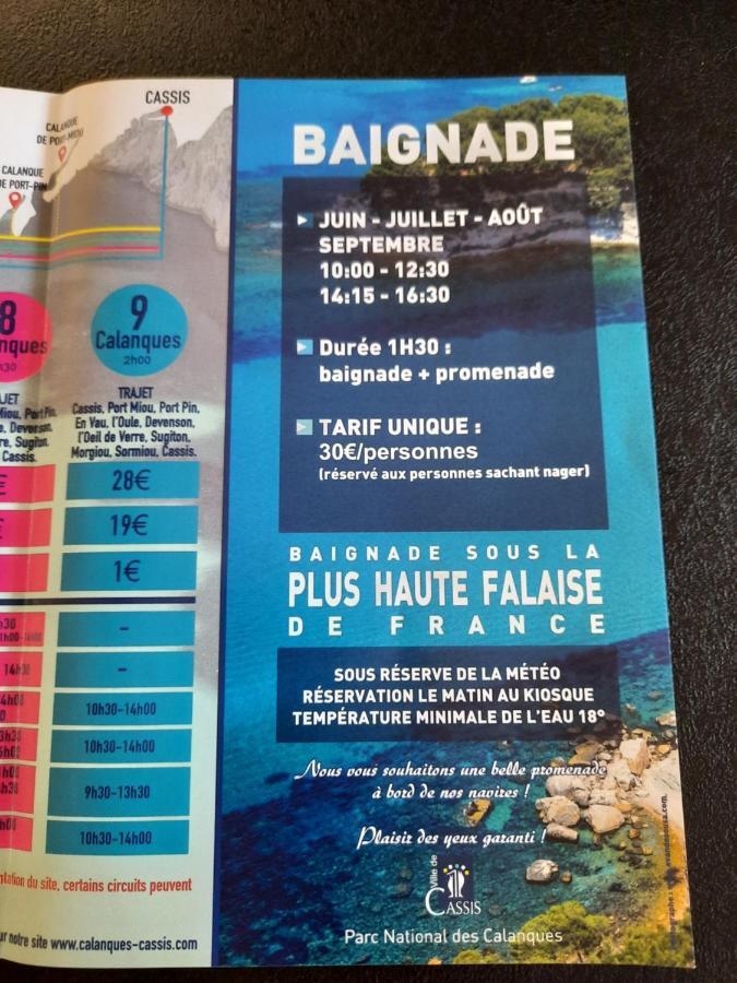 Mon Petit Paradis, Cassis Centre Apt 90 M2, 200 M Mer, Terr Plein Sud, Clim Park Prive Exteriör bild